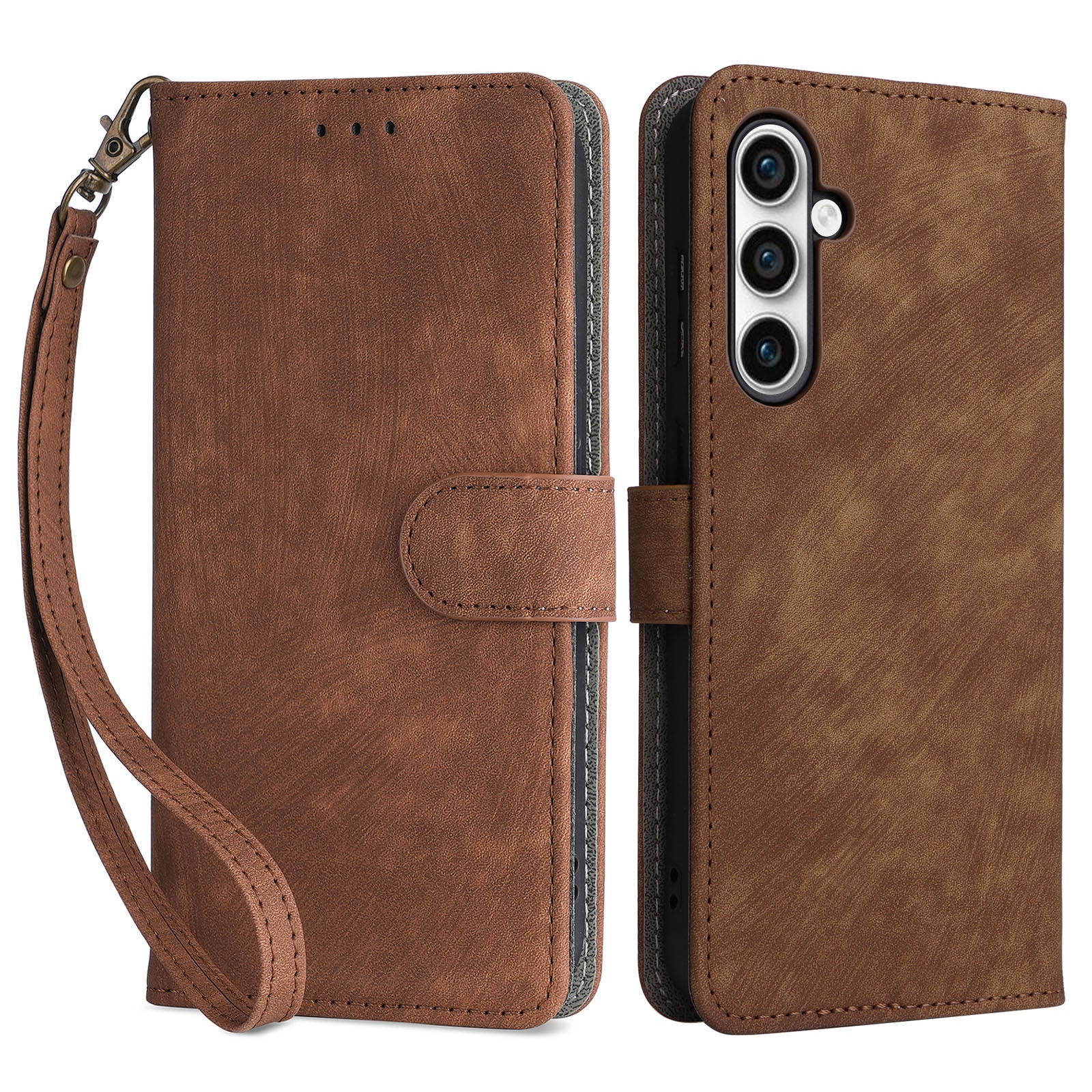 For Samsung Galaxy S23 FE RFID Blocking Wallet Stand PU Leather Case Cell Phone Cover with Strap For Samsung Galaxy S23 FE RFID Blocking Wallet Stand PU Leather Case Cell Phone Cover with Strap